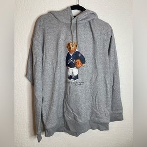 Polo Bear Ralph Lauren Gray sweatshirt